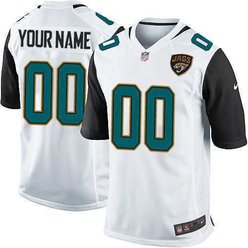 Customized Men & Women & Youth Jacksonville Jaguars White Team Color Nike Game Stitched Jersey